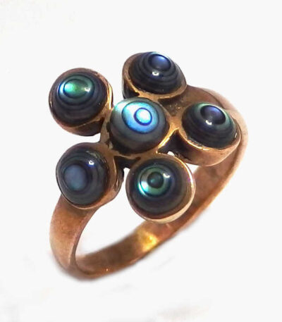 Paua flower golden ring