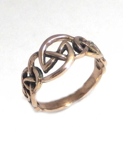 Bronze copper Celtic Ring
