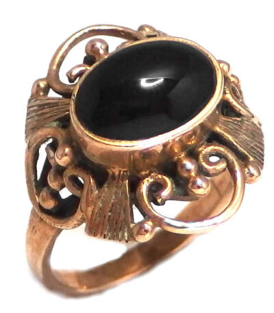 Ornate statement Bronze ring