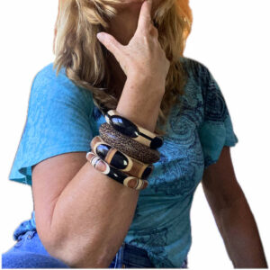 Boho Natural Wood bangles