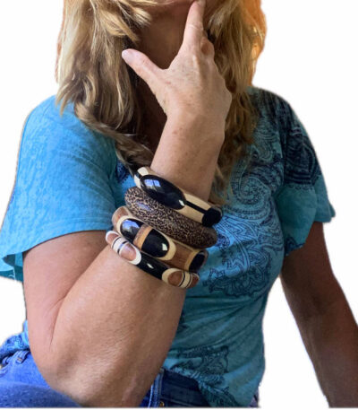Boho Natural Wood bangles