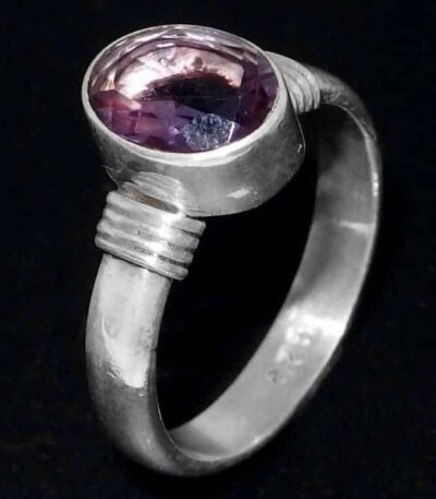 Sterling silver amethyst ring