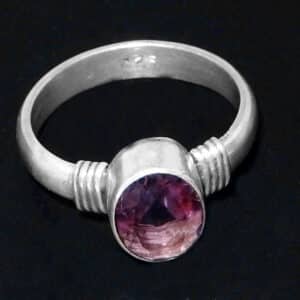 Sterling silver amethyst ring