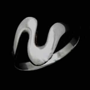 Wavy Silver Ring NZ
