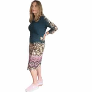 Knee length winter dress