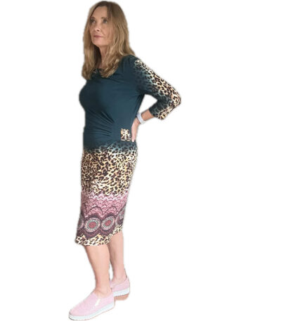 Knee length winter dress