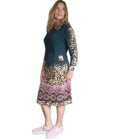 Knee length winter dress