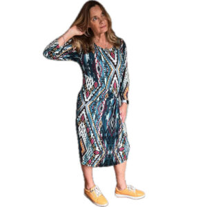 Knee length 3/4 sleeve dress